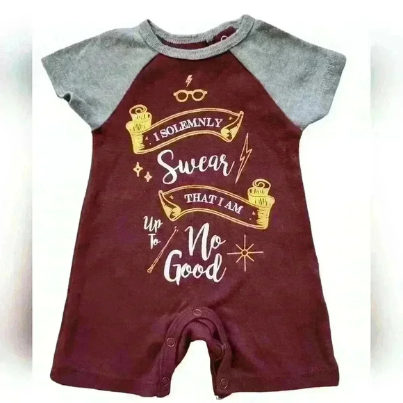 Harry Potter Solemnly Swear Infant One-Piece - BoxLunch Exclusive 6M - Picture 1 of 3